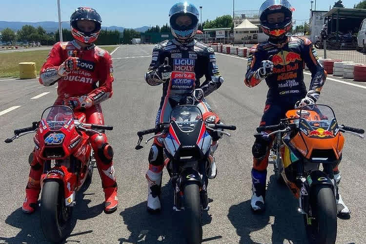 Jack Miller, Marcel Schrötter und Pedro Acosta