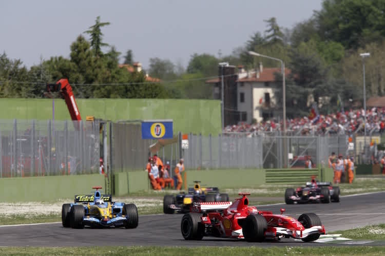 Beim Grossen Preis von San Marino in Imola 2006