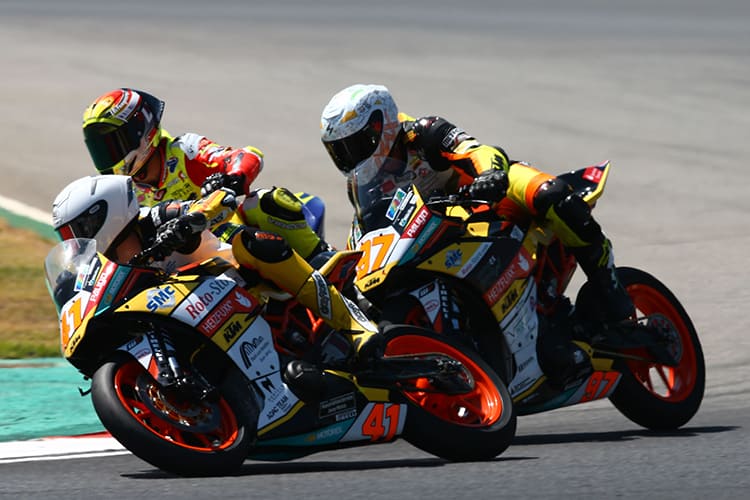 Jan-Ole Jähnig (vorne) hatte den Speed für die Top-10