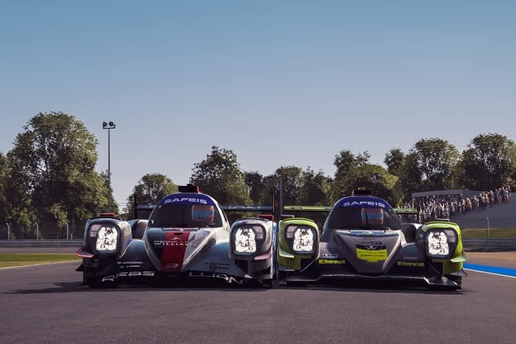 Protagonisten bei den virtuellen 24h Le Mans: Der Oreca von Rebellion Williams Esport (li.) und das Fahrzeug von ByKolles-Burst Esport