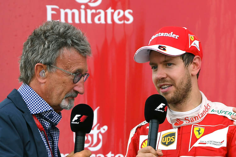 Eddie Jordan und Sebastian Vettel