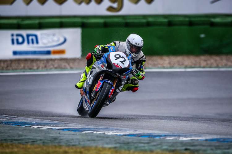 Im Nassen ging's vorwärts