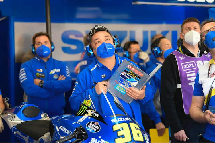 Ken Kawauchi in der Suzuki-Box