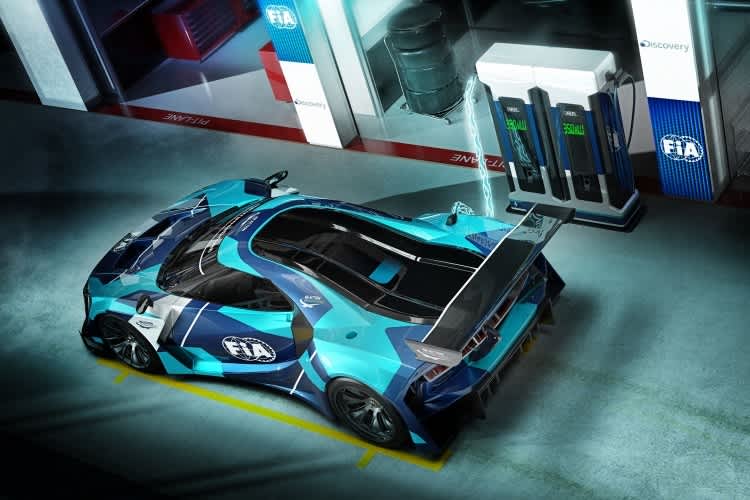 So könnte ein Rennauto in der FIA Electric GT Championship aussehen