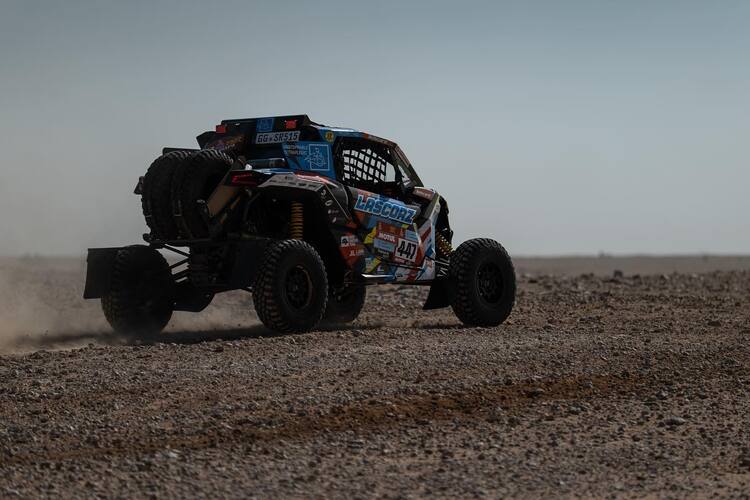 Joan Lascorz mit seinem Dakar-Buggy