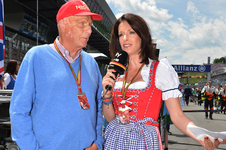Niki Lauda und Tanja Bauer