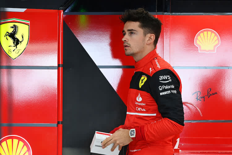 Charles Leclerc in Saudi-Arabien – noch mit Uhr
