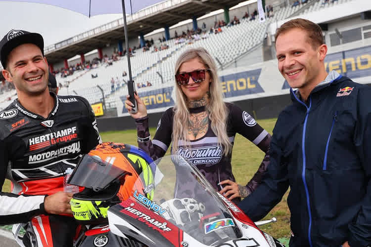 Vladimir Leonov (li.) mit Ex-Kollege Stefan Bradl