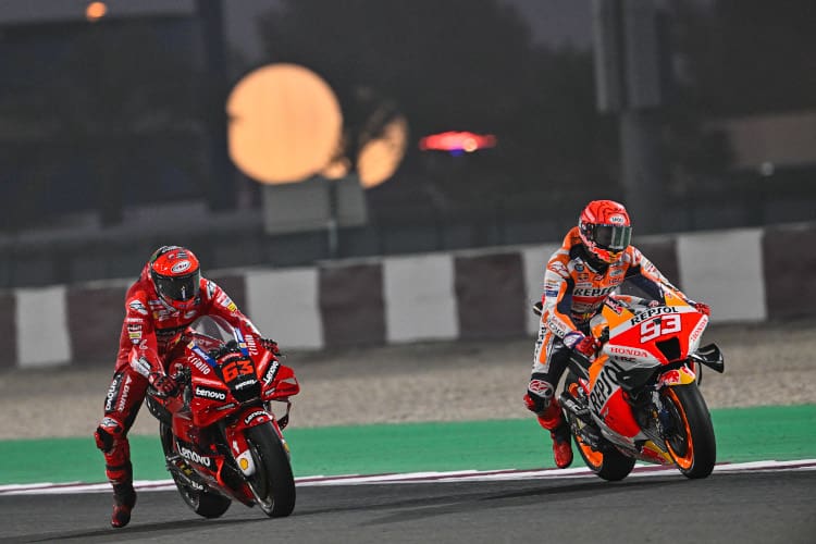 Wo landen Pecco Bagnaia und Marc Márquez?