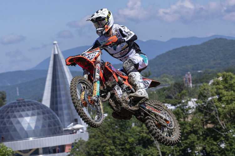 Gleich beim MX2-WM-Saisonauftakt in Orlyonok holte Lion Florian 8 WM Punkte