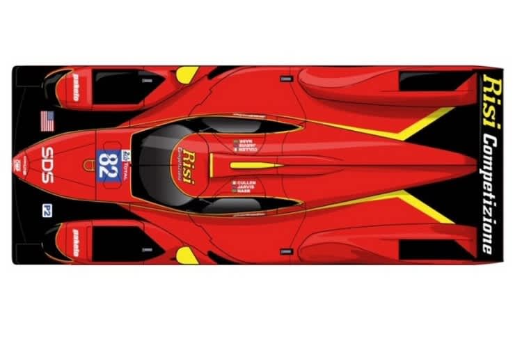 So soll der Oreca 07 von Risi Competizione aussehen