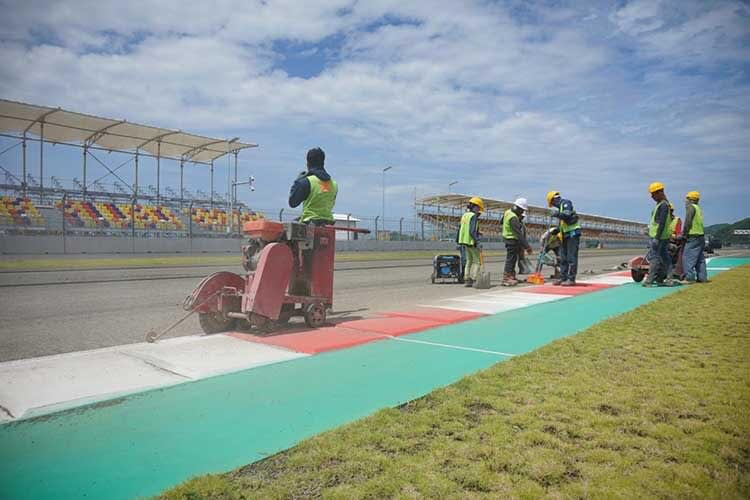 Auf dem Mandalika Circuit wird emsig gearbeitet