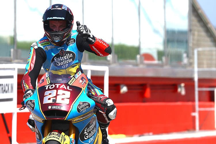 Sam Lowes in Misano nach der Pole-Position