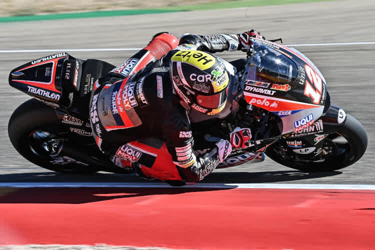 Tom Lüthi am Freitag in Aragón