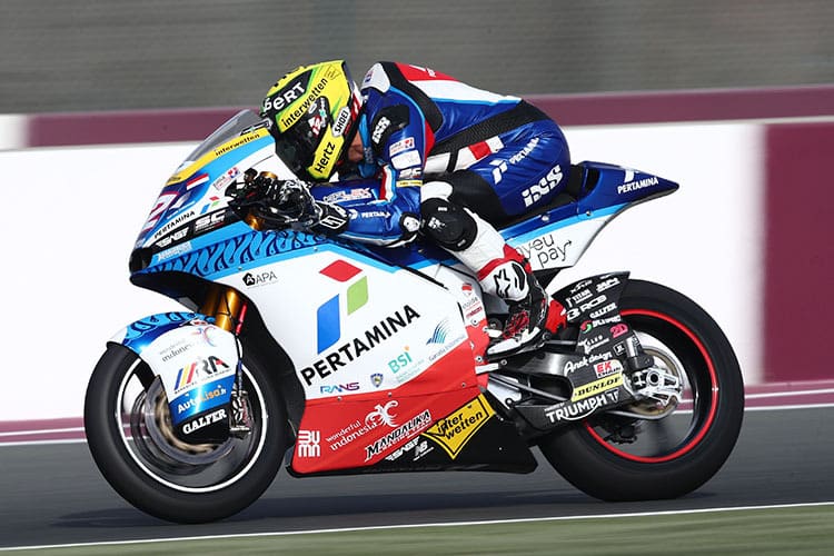 Tom Lüthi auf der SAG-Kalex in Losail