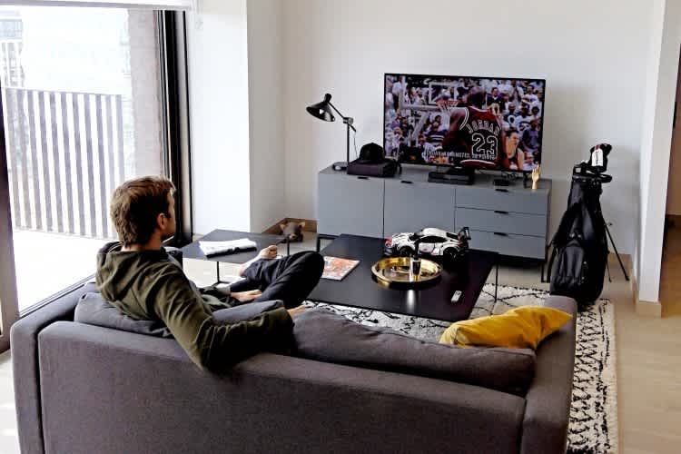 Michael Christensen zuhause in London