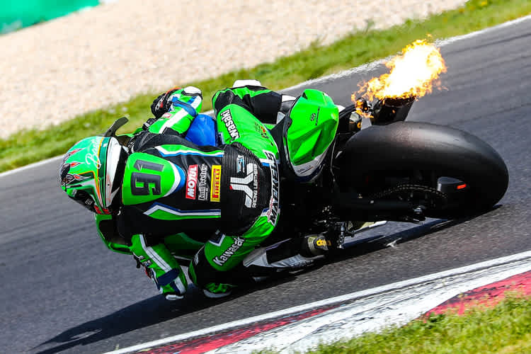 Mackels Kawasaki hat ordentlich Feuer