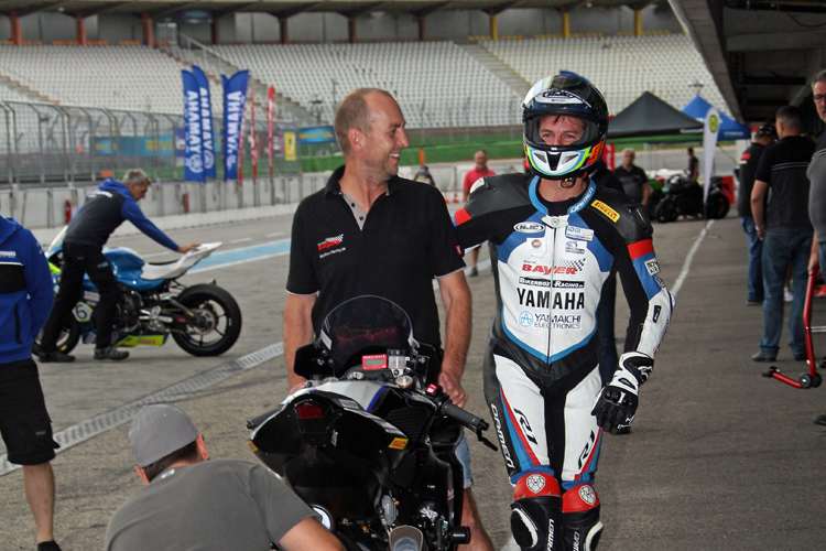 Bastien Mackels (re.) mit Sepp Buchner