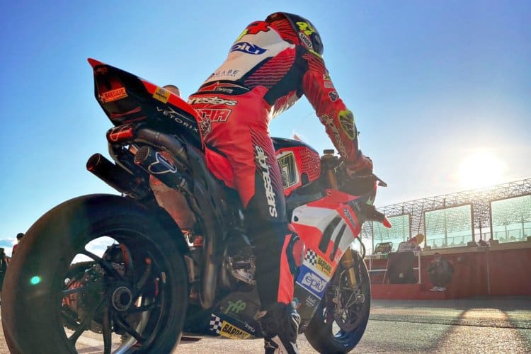 Axel Bassani beim Misano-Test