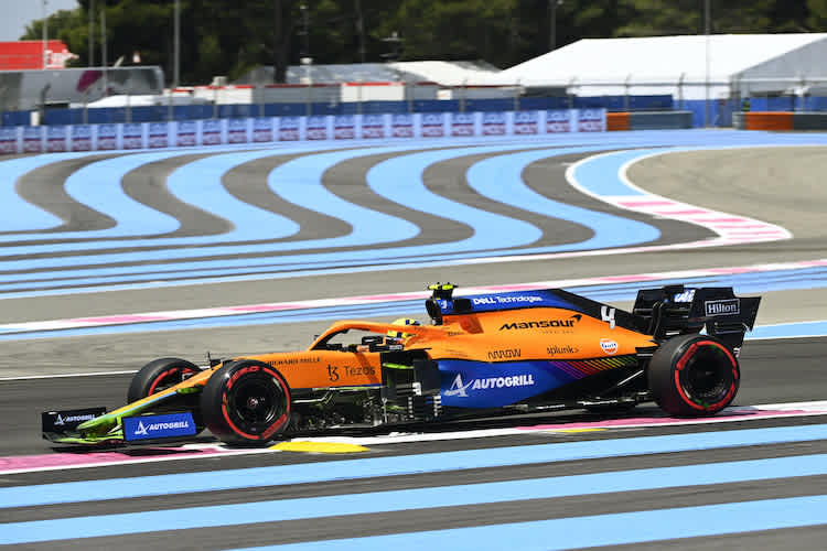 McLaren mit einem Gruss an Mansour Ojjeh