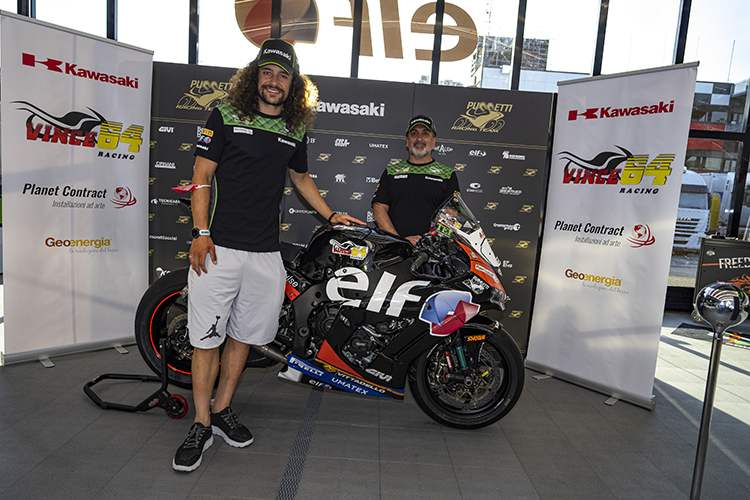 Andrea Mantovani mit Sponsor Vincenzo Scandizzo