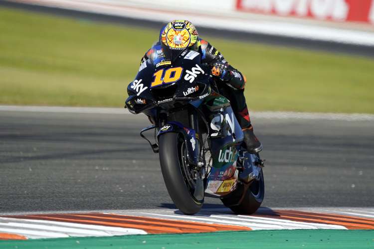 Luca Marini mit Rossi-Helm