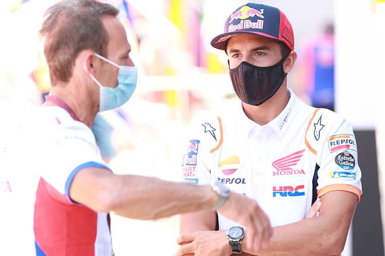 Alberto Puig mit Marc Márquez