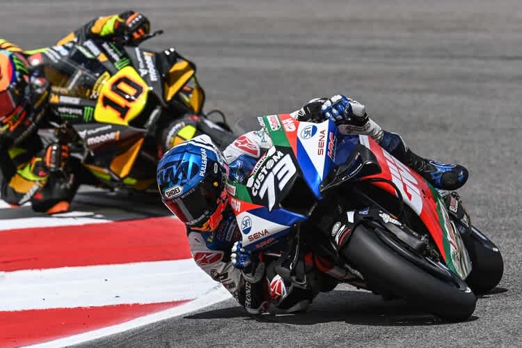 Alex Márquez mit Luca Marini im Schlepptau