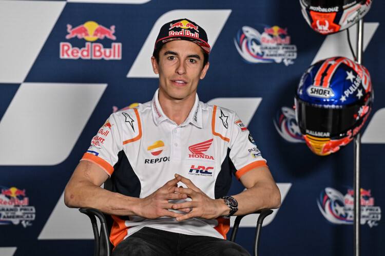 Zurück im Paddock: Marc Márquez