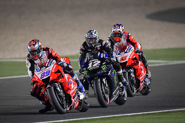 Spannende Fights: Jorge Martin (89) vor Viñales (12) und Zarco (5)