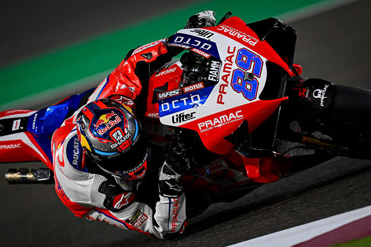Jorge Martin auf der Ducati des Pramac-Teams
