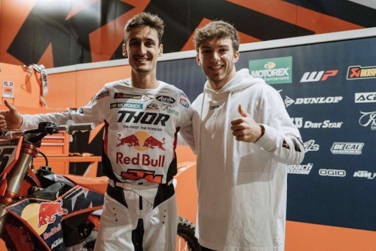Pierre Gasly besuchte den zweifachen MX2-Weltmeister Marvin Musquin in Anaheim