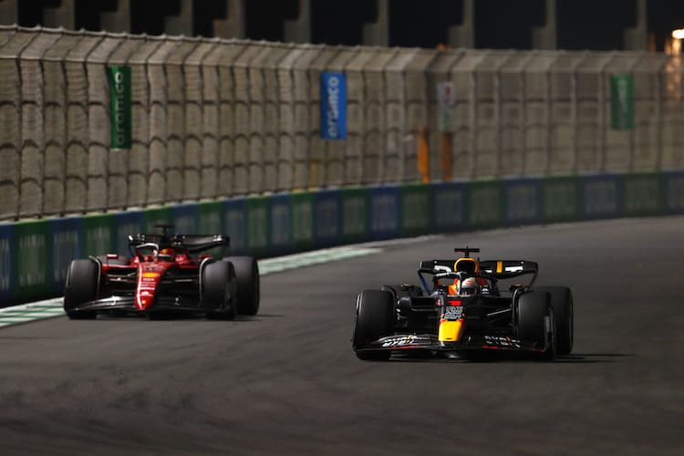 Max Verstappen und Charles Leclerc
