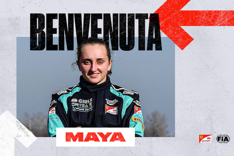 Maya Weug (16) ist ins Nachwuchsprogramm von Ferrari aufgenommen worden