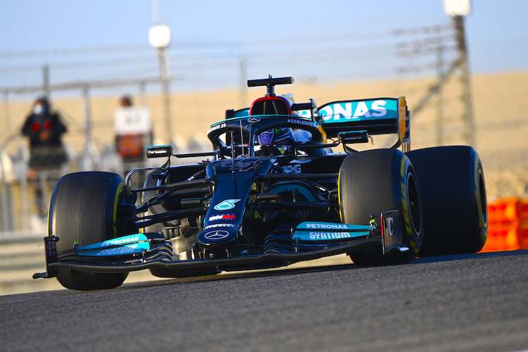 Lewis Hamilton im Mercedes W12