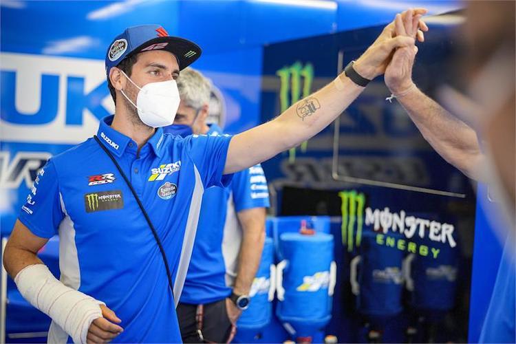 Alex Rins zurück in der Suzuki-Box