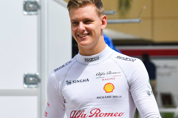 Mick Schumacher beim Test mit Alfa Romeo 2019 in Bahrain
