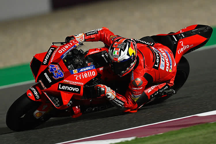 Jack Miller fuhr auf der Ducati Bestzeit