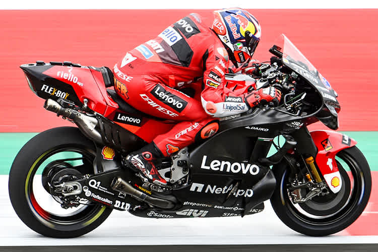 Jack Miller beim Lombok-Test mit dem Front Ride Height Device