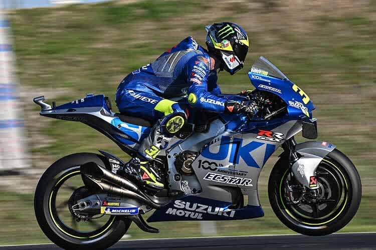 Weltmeister Joan Mir auf der Suzuki GSX-RR mit Reihenmotor