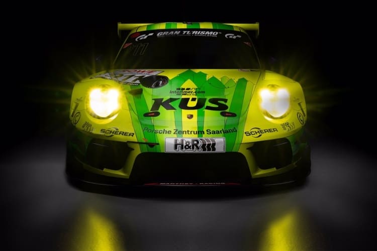 Der Grello genannte Porsche 911 GT3 R von Manthey-Racing