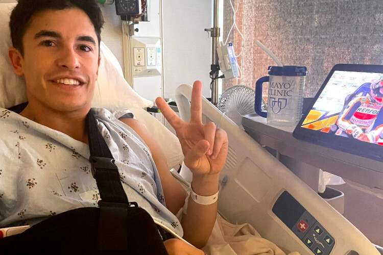 Fototermin 2021: Marc Márquez saß nur auf dem stehenden MotoGP-Bike