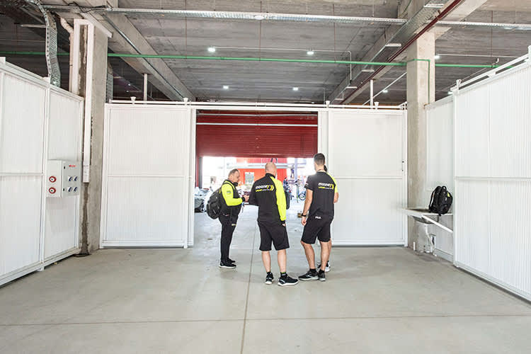 Die Box von Mooney-VR46: Gähnende Leere