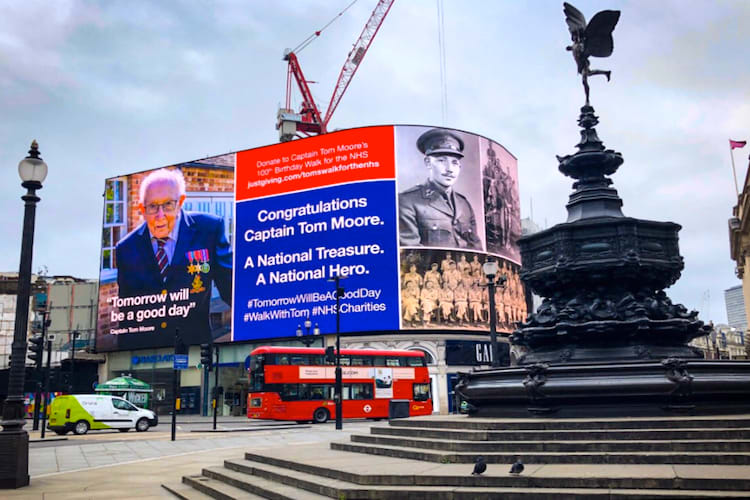 «Captain Tom» wurde in England zu einem Phänomen