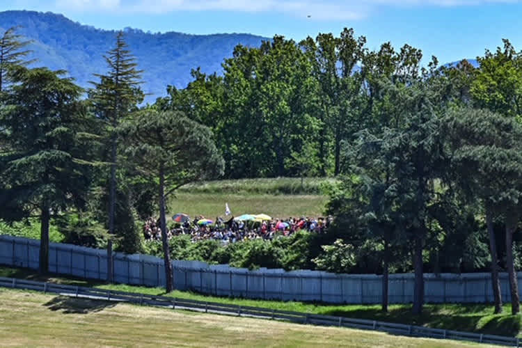 Ein paar Unentwegte schlugen sich durch die Büsche
