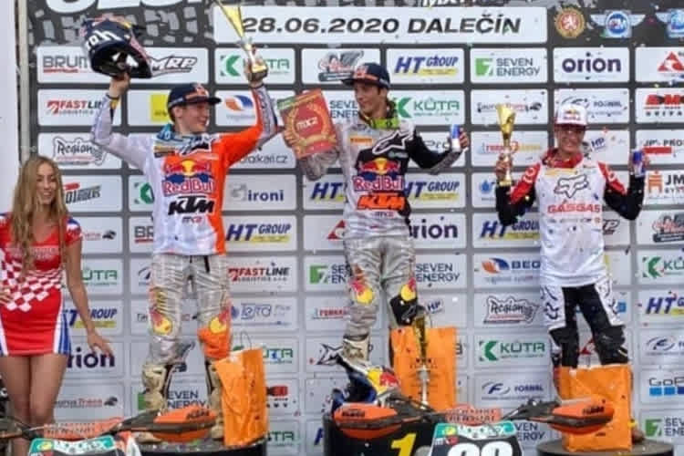 Tom Vialle gewann in Dalečín vor René Hofer und Simon Längenfelder