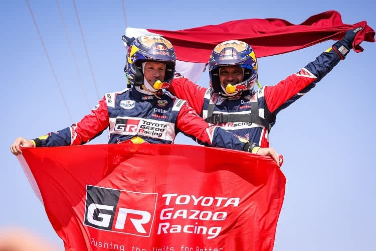 Die Sieger Mathieu Baumel und Nasser Al-Attiyah