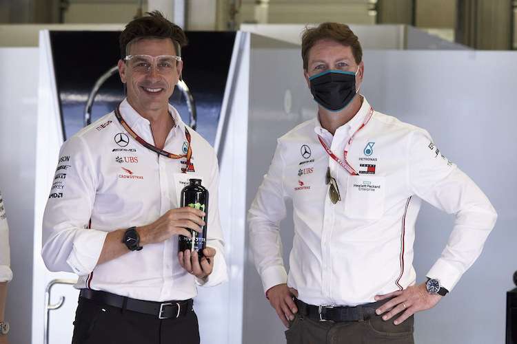 Mercedes-Teamchef Toto Wolff und Daimler-Chef Ola Källenius
