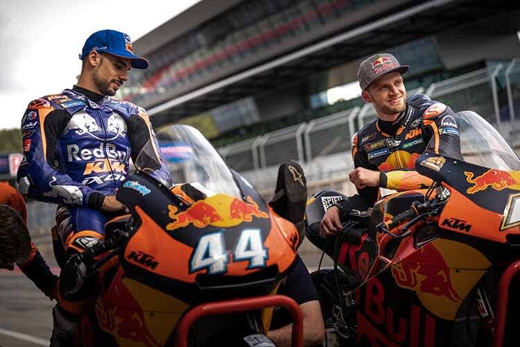 Miguel Oliveira und Brad Binder im Juni 2020 in Spielberg auf den Moto2-Bikes von 2018