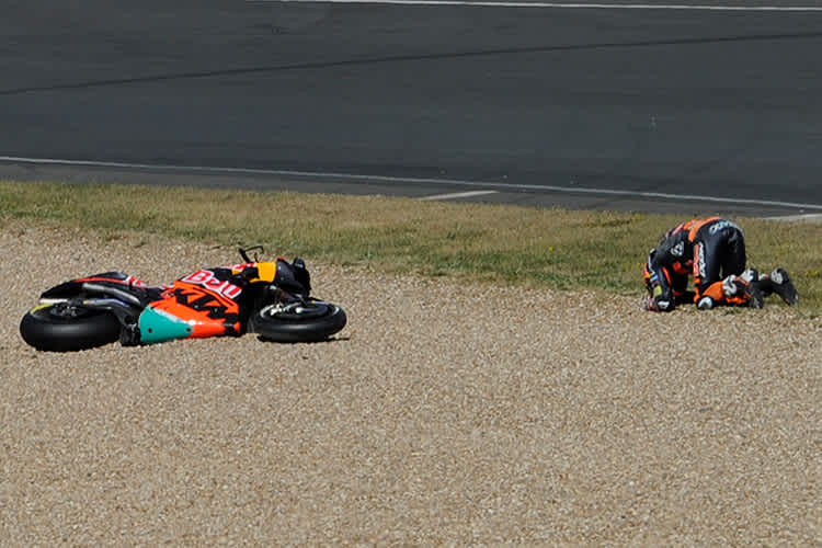 Crash im FP1: Miguel Oliveira in Le Mans